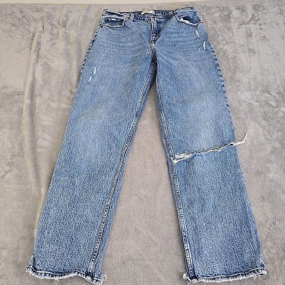 Abercrombie & Fitch Light Blue Straight Leg Jeans